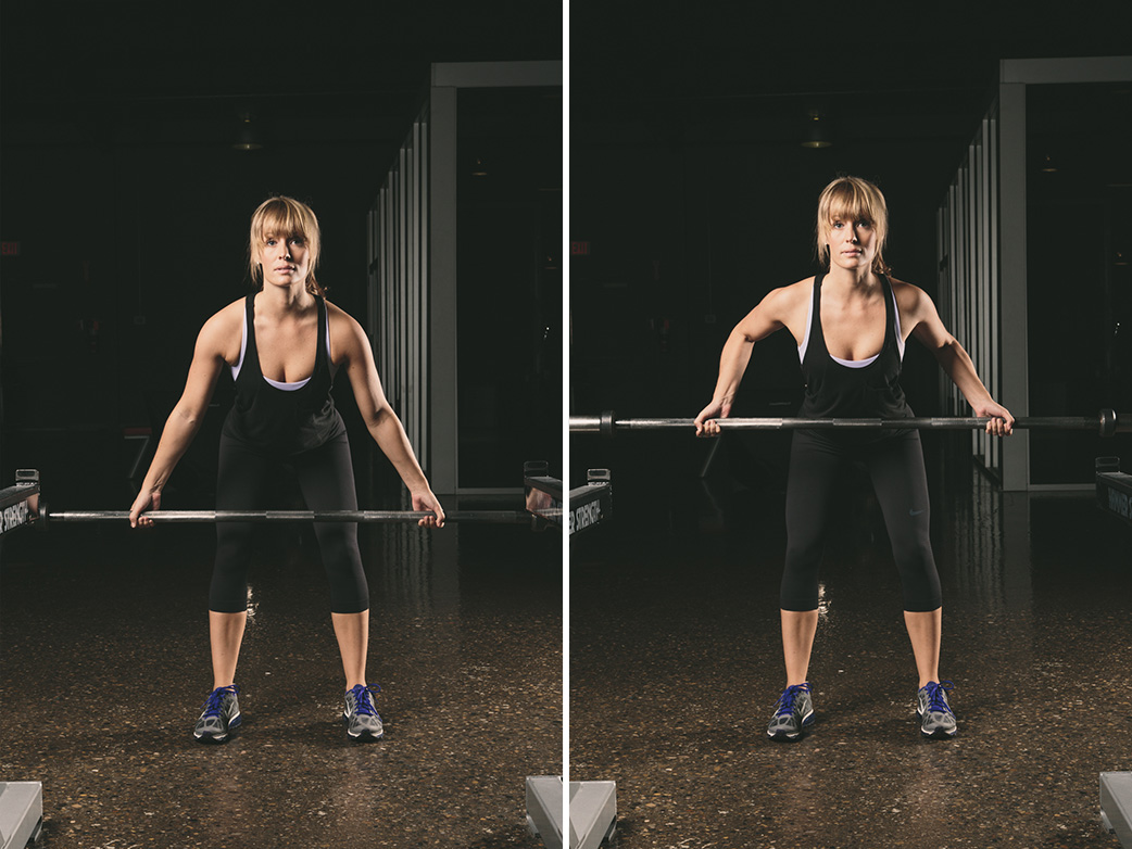 Bent Knee Barbell Row