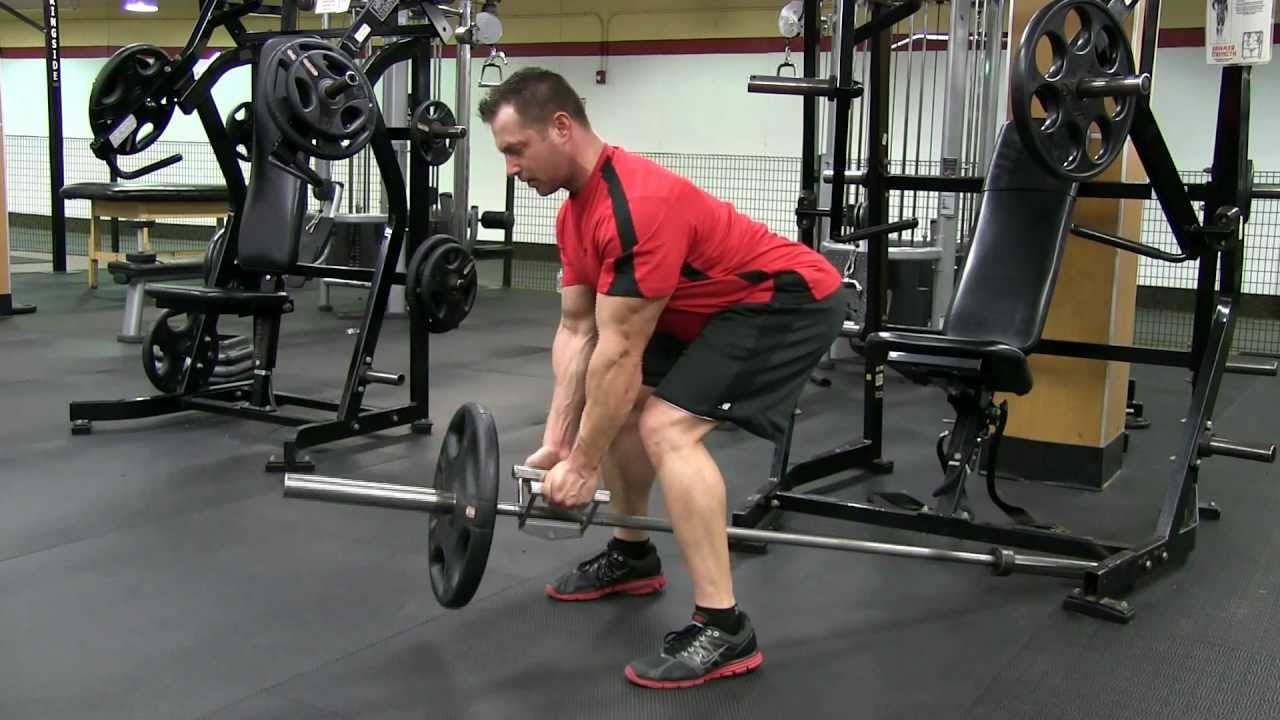 bent knee close grip rows