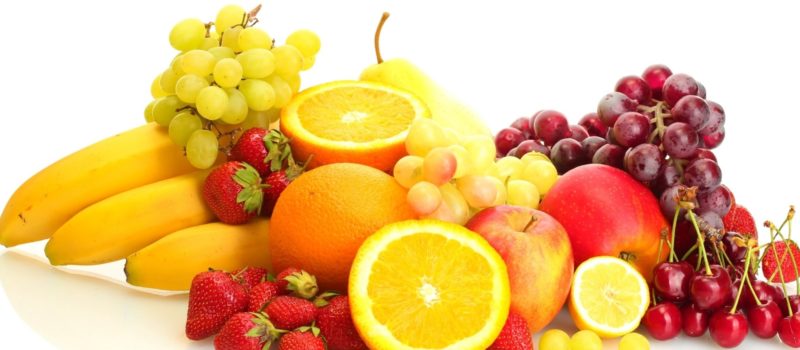 calories fruit chart