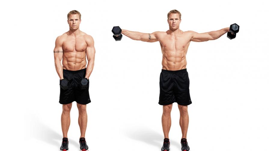 dumbbell side raise